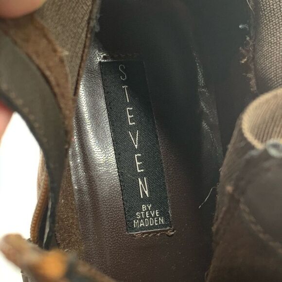 Steven by Steve Madden Rosemare Cognac Booties 11 - Picture 7 of 8